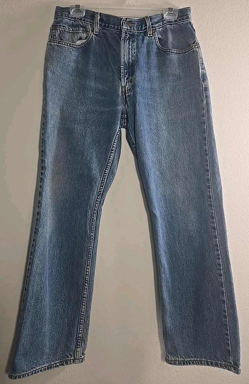 Vintage Levi's 505 Regular Fit Jeans Men's 34x30 Blue Denim Made in Mexico #0176